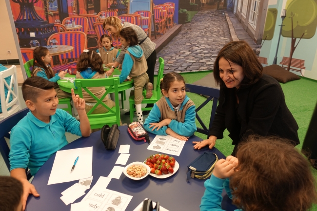 "Ders arası dil molası" projesiyle İngilizce öğreniyorlar